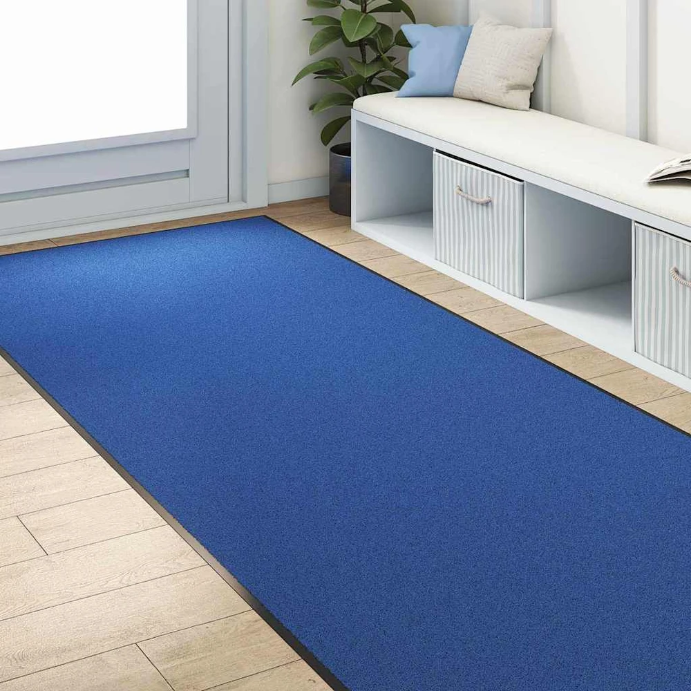 Durų kilimėlis Mėlyna ir juoda 120 x 250 cm 100% poliamidas