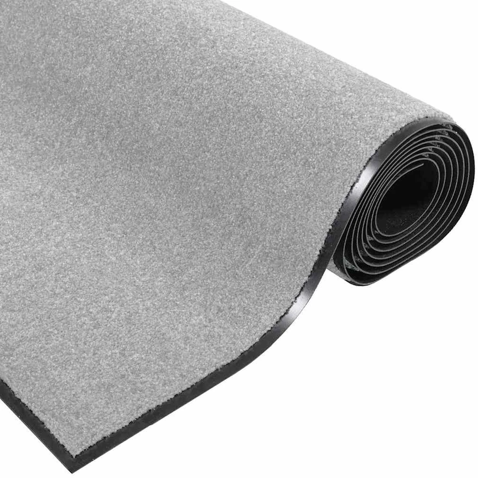 Durų kilimėlis Pilka ir juoda 90 x 150 cm 100% poliamidas