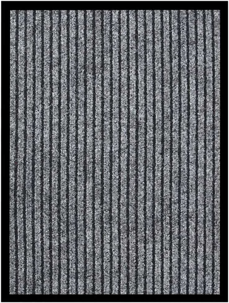 Durų kilimėlis, pilkos spalvos, 40x60cm, dryžuotas