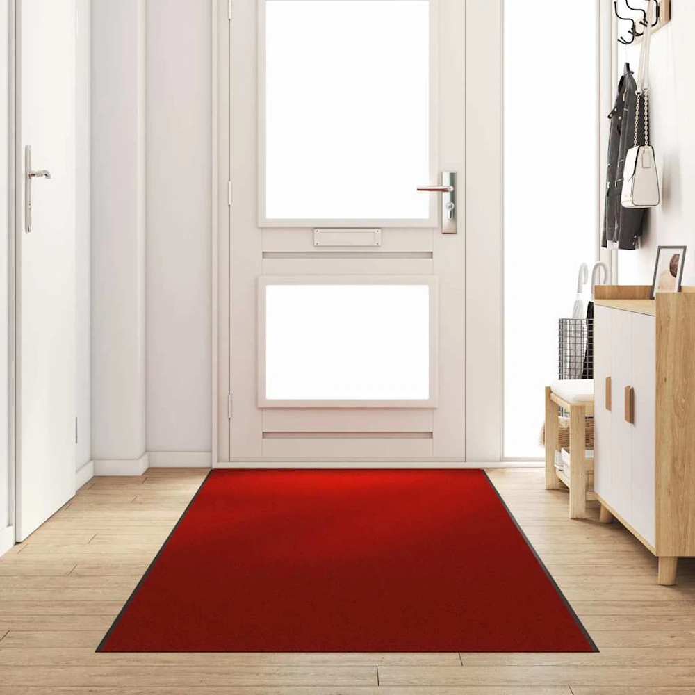 Durų kilimėlis Raudona ir Juoda 120 x 400 cm Poliamidas ir PVC