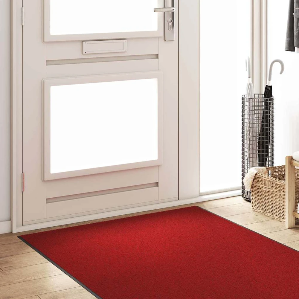 Durų kilimėlis Raudona ir Juoda 120 x 400 cm Poliamidas ir PVC