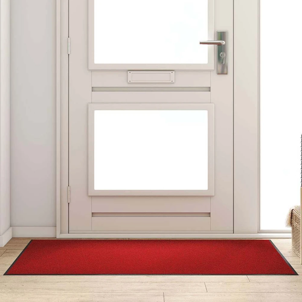 Durų kilimėlis Raudona ir Juoda 90 x 150 cm 100% poliamidas
