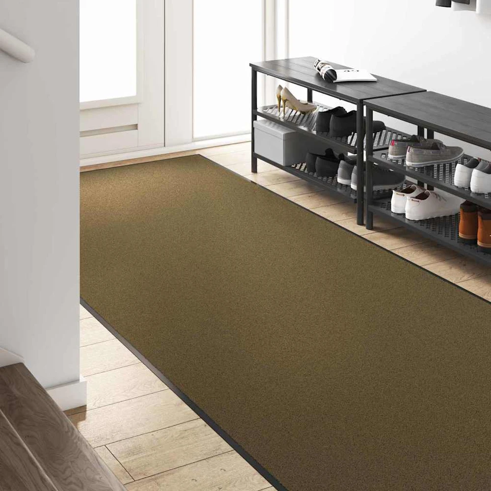 Durų kilimėlis Ruda ir juoda 120 x 250 cm 100% poliamidas