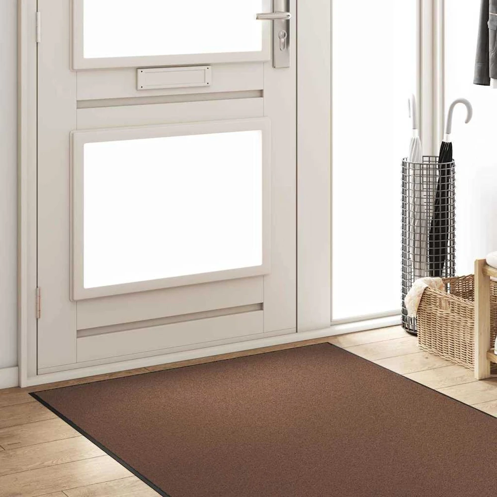 Durų kilimėlis Ruda ir juoda 120 x 250 cm 100% poliamidas