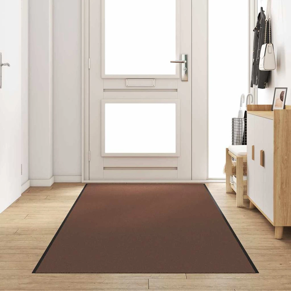 Durų kilimėlis Ruda ir juoda 120 x 400 cm 100% poliamidas