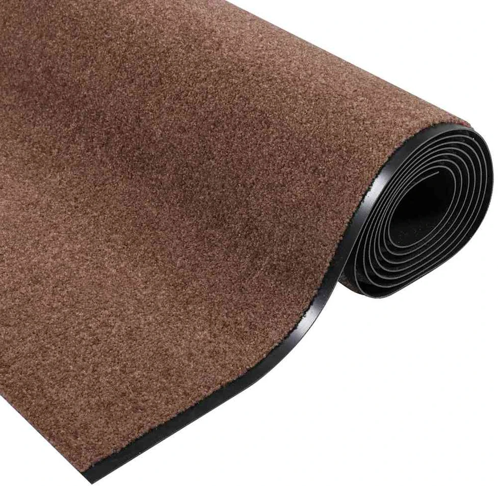 Durų kilimėlis Ruda ir juoda 120 x 400 cm 100% poliamidas