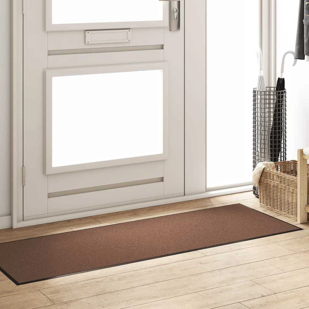 Durų kilimėlis Ruda ir juoda 60 x 180 cm 100% poliamidas