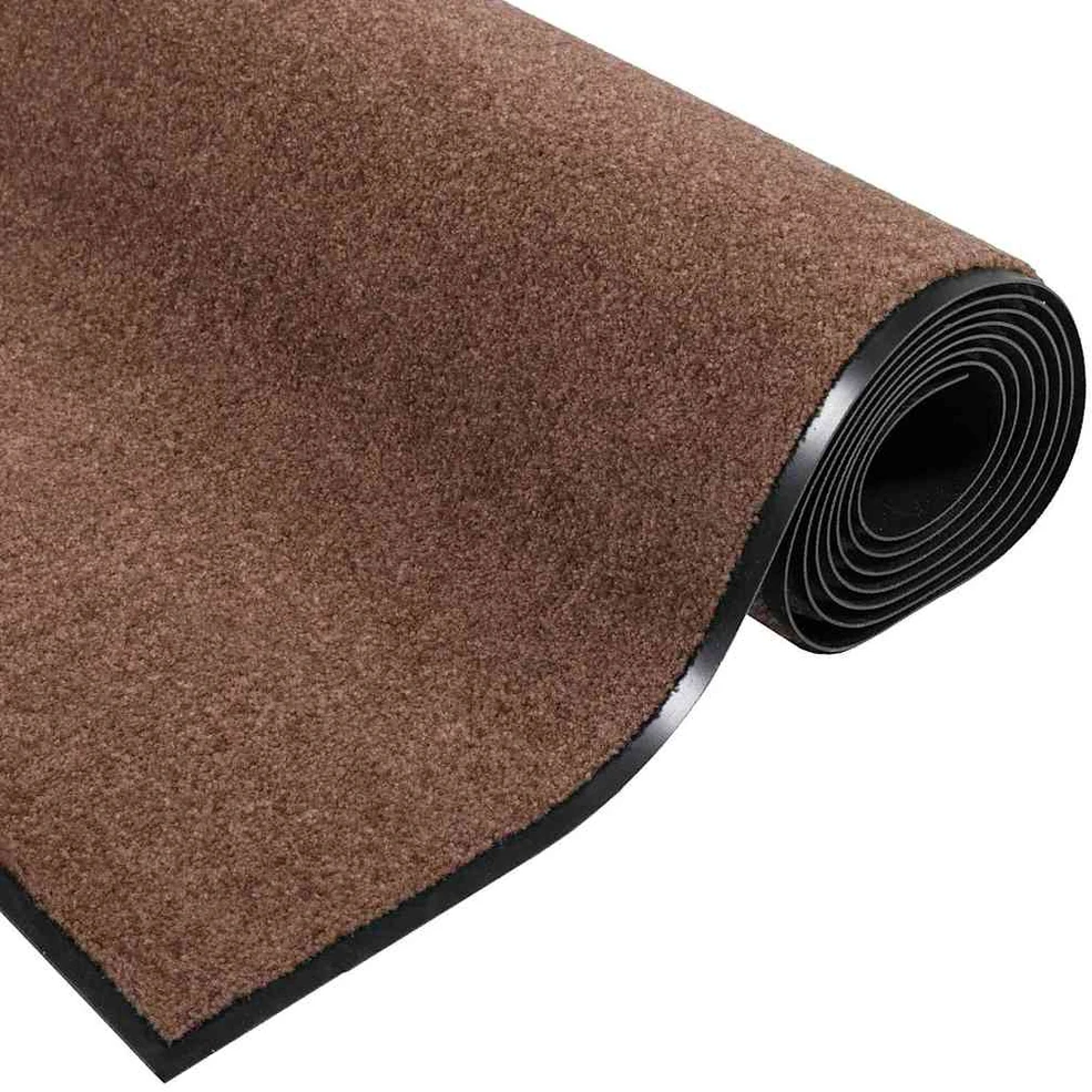 Durų kilimėlis Ruda ir juoda 90 x 150 cm 100% poliamidas