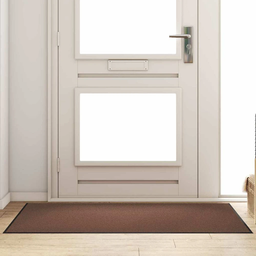 Durų kilimėlis Ruda ir juoda 90 x 150 cm 100% poliamidas
