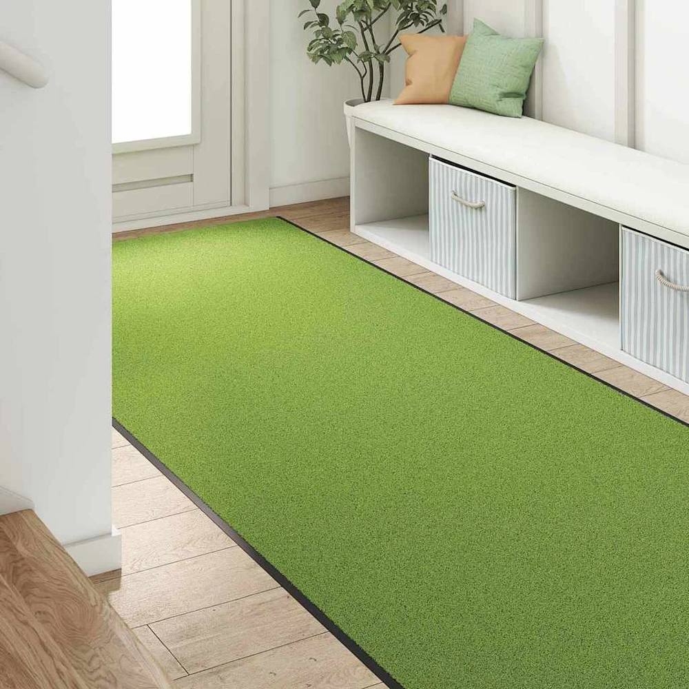 Durų kilimėlis Žalia ir juoda 120 x 400 cm 100% poliamidas