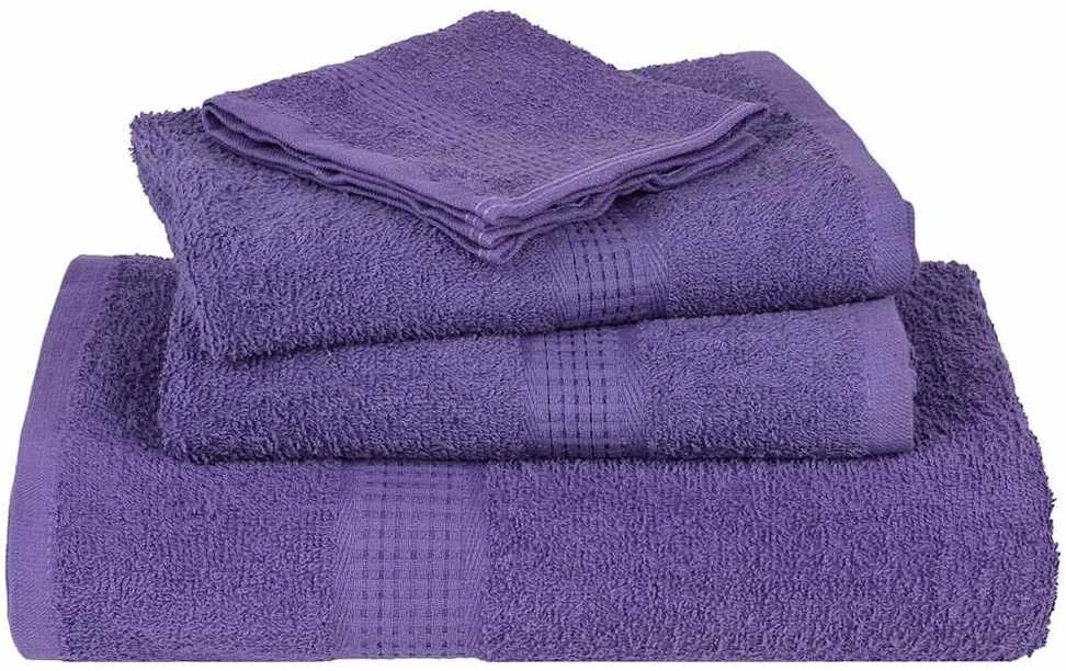 Rankšluostis Dušo rankšluosčiai, FROGN, 2 vnt., violetiniai, 70x140 cm, 360 g/m²