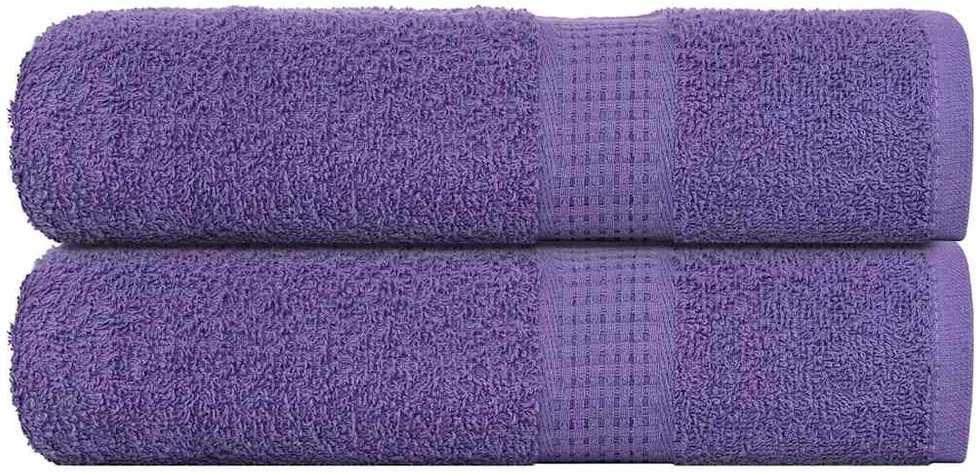 Rankšluostis Dušo rankšluosčiai, FROGN, 2 vnt., violetiniai, 70x140 cm, 360 g/m²