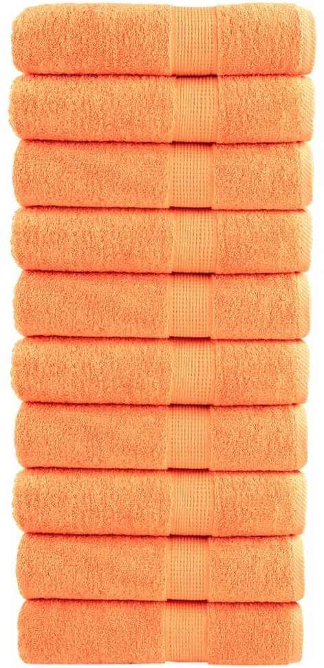 Rankšluostis Dušo rankšluosčiai SOLUND, 10vnt., oranžiniai, 70x140cm 600g/m²