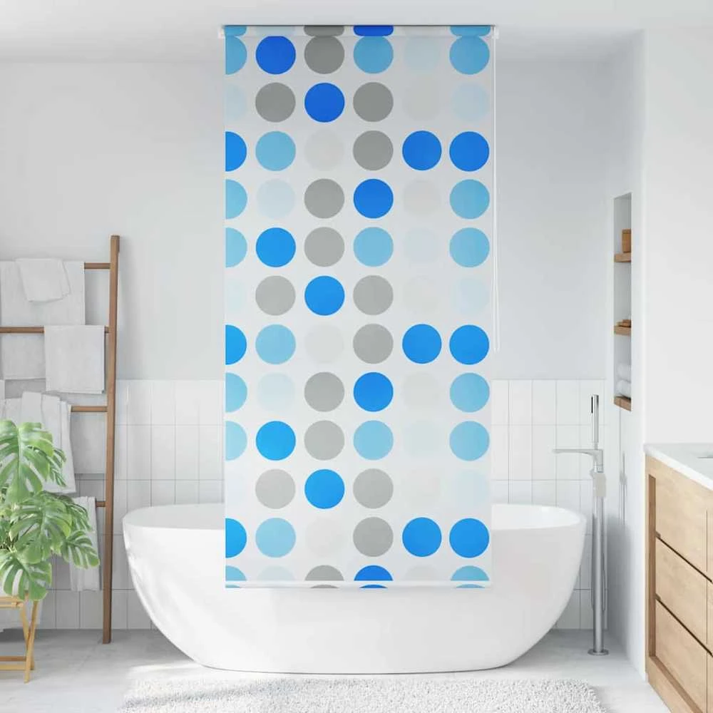 Dušo roletas, 80x240 cm, apskritimų raštas