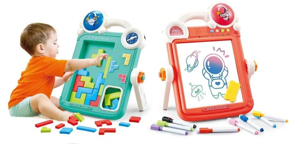 Woopie Piešimo lenta ir Tetris žaidimas 2in1