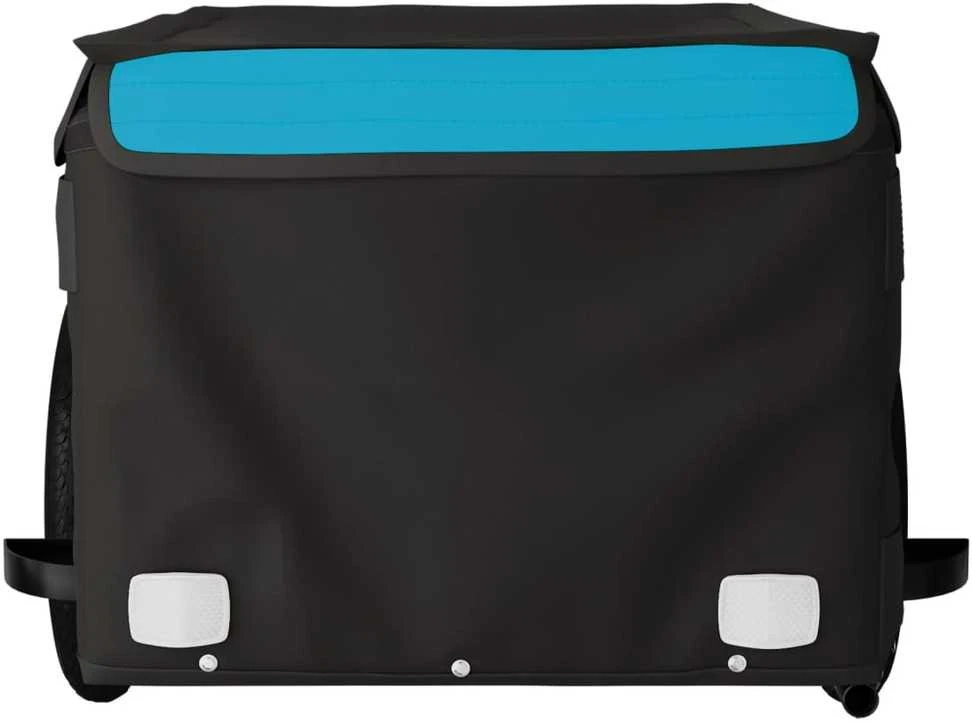 Dviračio priekaba, juodos ir mėlynos spalvos, 30kg, geležis