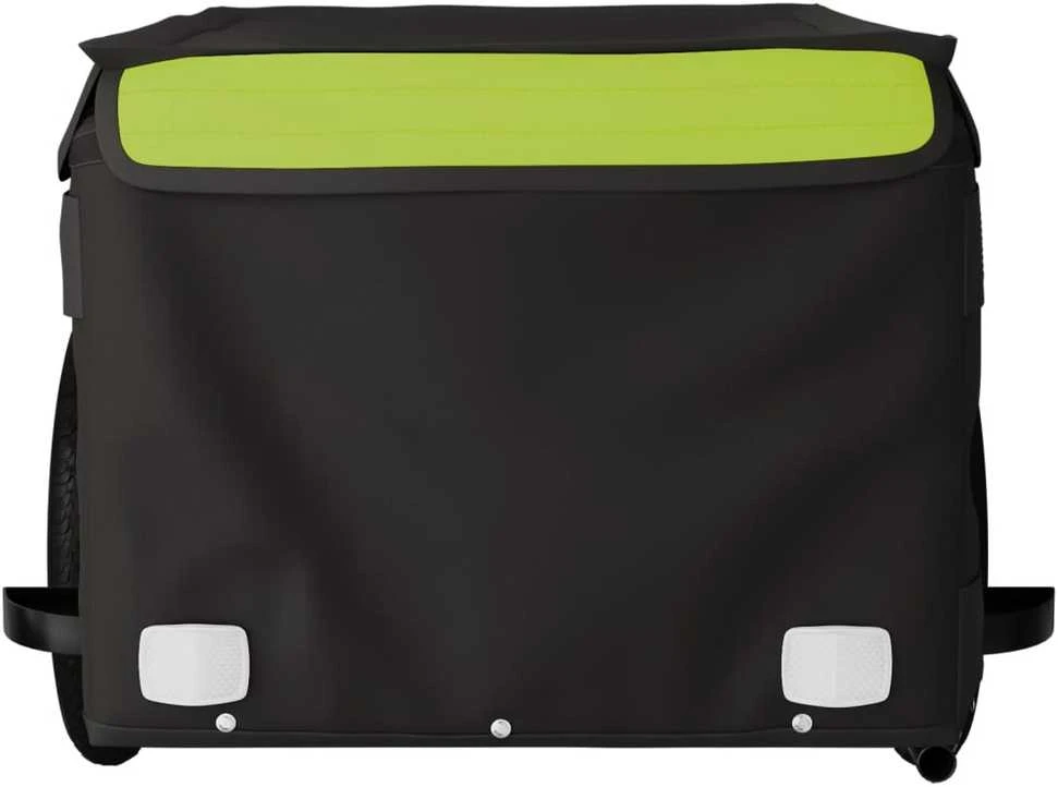 Krovininė dviračio priekaba, juoda ir žalia, 30kg, geležis
