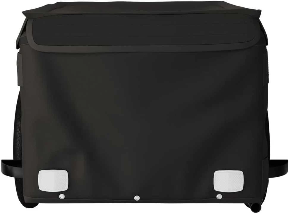 Dviračio priekaba, juodos spalvos, 30kg, geležis