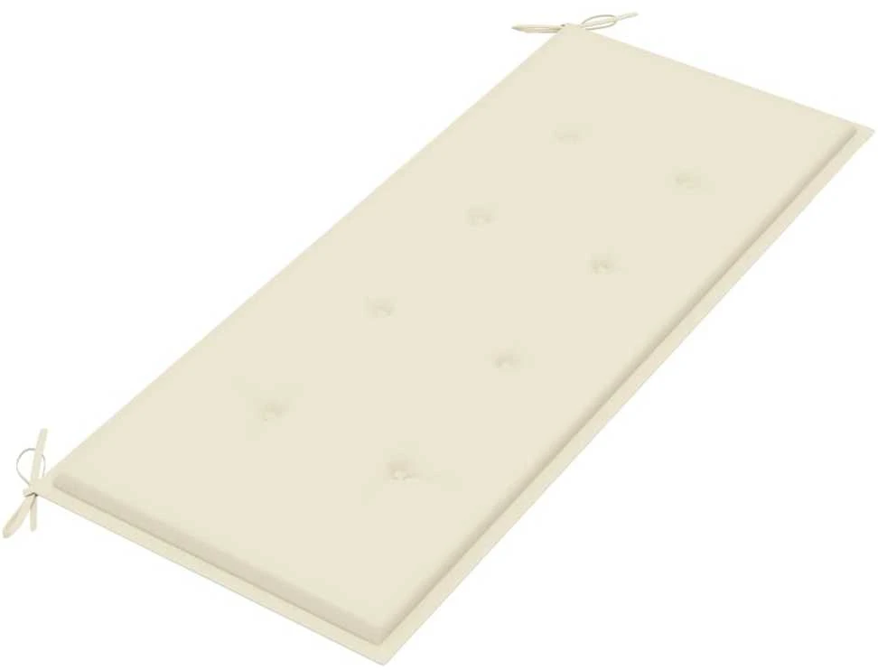Dvivietis sodo suoliukas su pagalvėle, 120cm, eukalipto masyvas