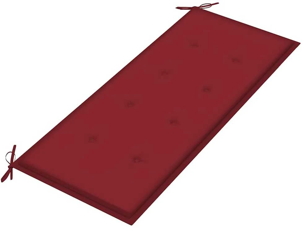 Dvivietis sodo suoliukas su pagalvėle, 120cm, eukalipto masyvas