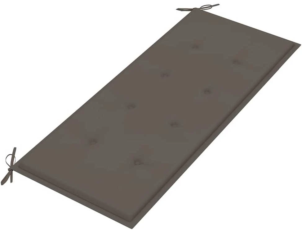 Dvivietis sodo suoliukas su pagalvėle, 120cm, eukalipto masyvas