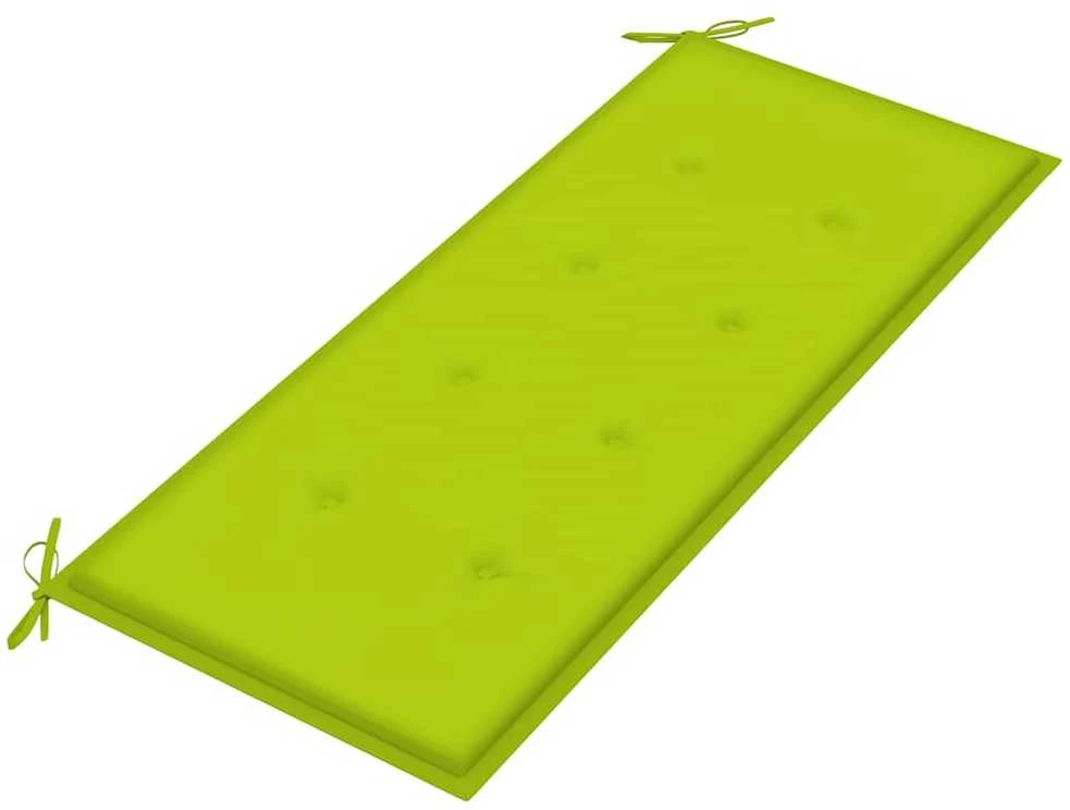 Dvivietis sodo suoliukas su pagalvėle, 120cm, eukalipto masyvas