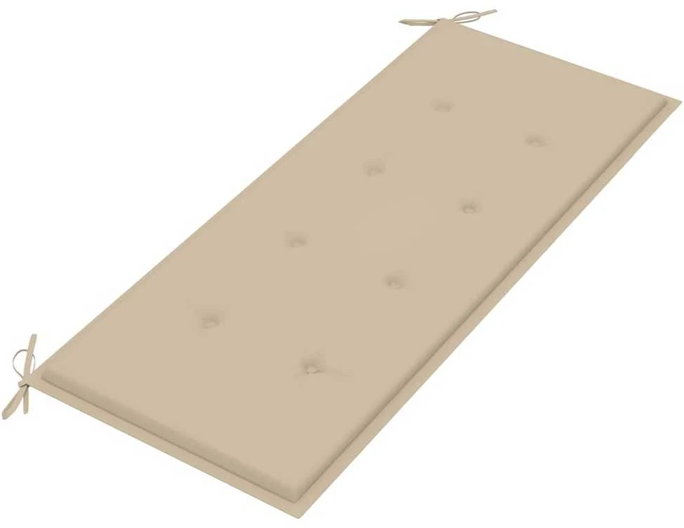 Dvivietis sodo suoliukas su pagalvėle, 120cm, eukalipto masyvas
