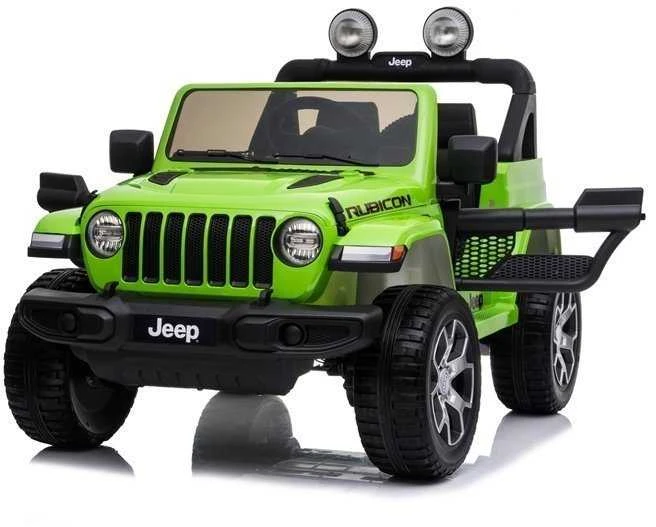 Lean Cars Dvivietis vaikiškas elektromobilis Jeep Rubicon 4x4, žalias