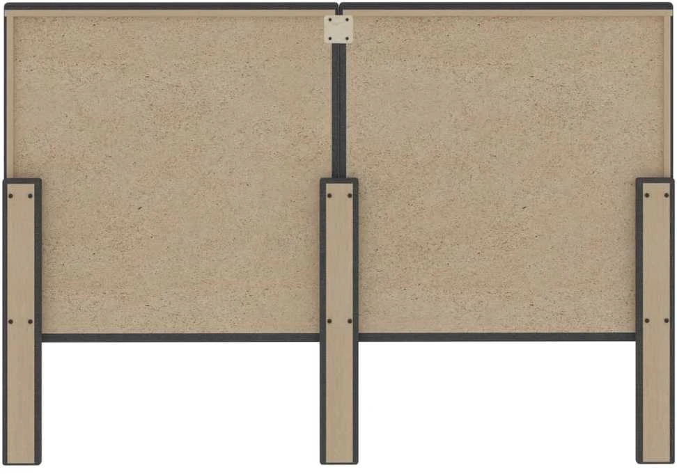 Dygsniuotas galvūgalis, tamsiai pilkas, 140x200cm, audinys