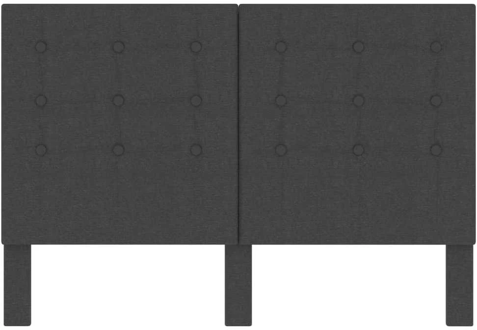 Dygsniuotas galvūgalis, tamsiai pilkas, 140x200cm, audinys
