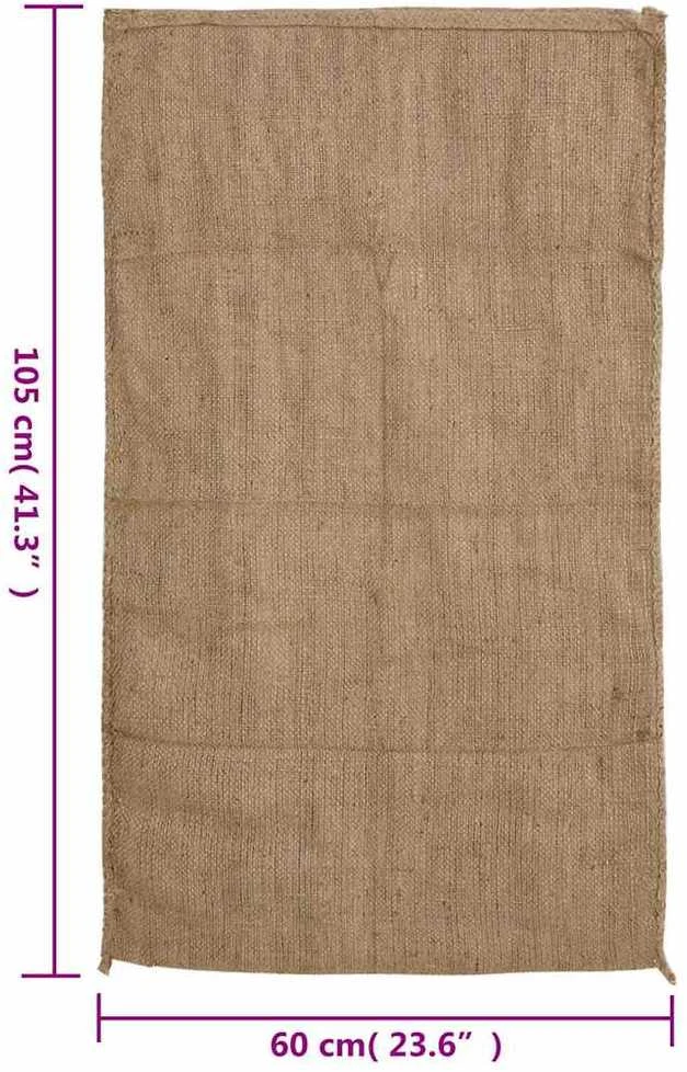 Džiuto maišai, 30vnt., 60x105cm, 100% džiutas, 340 g/m²