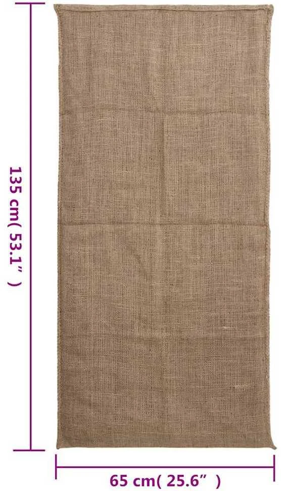 Džiuto maišai, 30vnt., 65x135cm, 100% džiutas, 220 g/m²