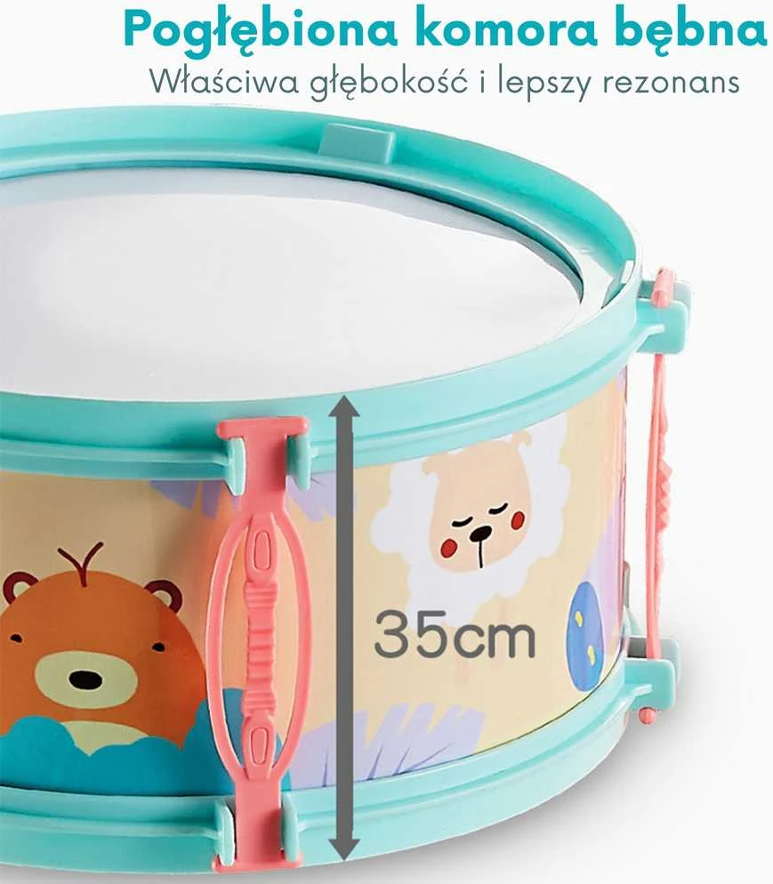 Edukacinis būgnų rinkinys vaikams WOOPIE