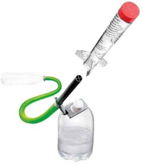 Lean Toys Edukacinis rinkinys Suspausto oro raketa LeanToys