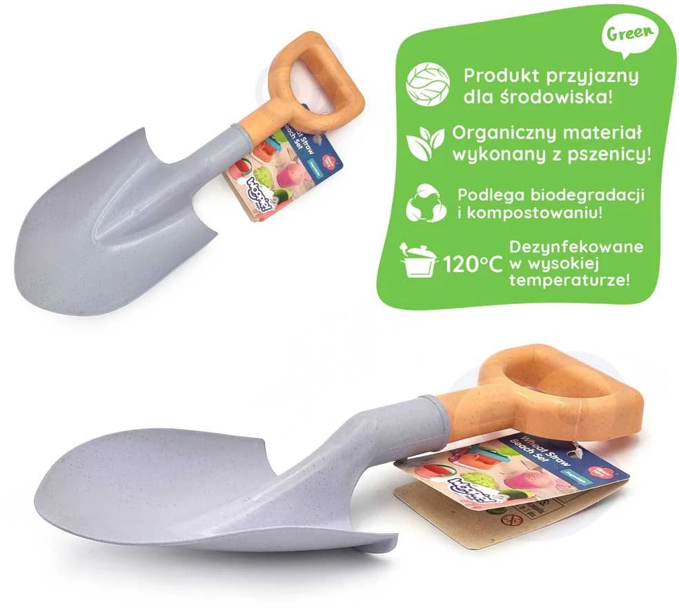 Ekologiškas smėlio kastuvėlis 33 cm WOOPIE