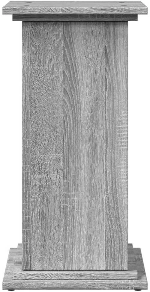 Eksponavimo stovas su lentyna, pilkas, 31x30x60cm, mediena