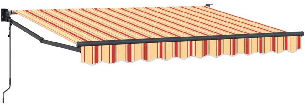 Ištraukiama markizė Geltona, oranžinė ir balta 3,5 x 2 m