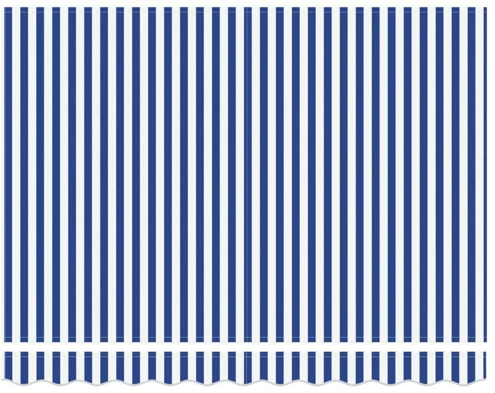 Ištraukiama markizė Mėlyna ir balta 2,5 x 2 m