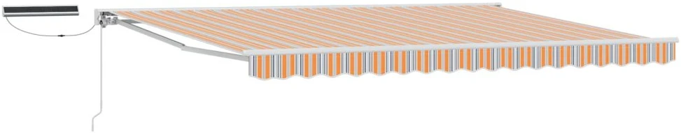Elektrinė ištraukiama pavėsinė Mėlyna, Oranžinė, Balta 5 x 3 m