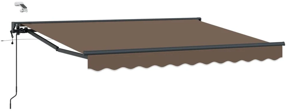 Elektrinė ištraukiama pavėsinė Taupe 4 × 3,5 m