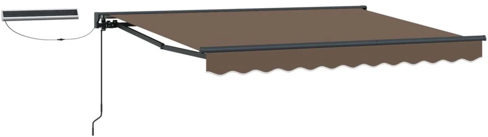 Elektrinė ištraukiama pavėsinė Taupe 5 × 3,5 m