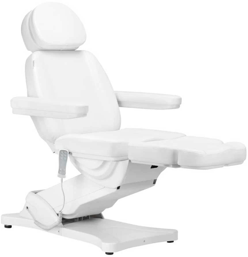 Elektrinė kosmetinė kėdė SILLON CLASSIC 3 varikliai su šildymu balta