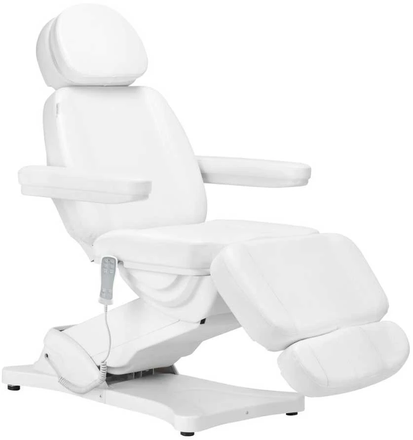 Elektrinė kosmetinė kėdė SILLON CLASSIC 3 varikliai su šildymu balta