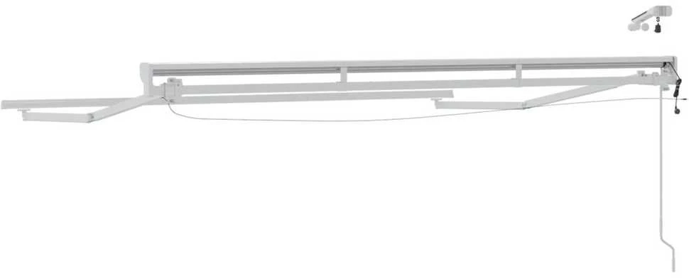 Elektrinė markizė su LED apšvietimu Baltas 3,5 x 2,5 m