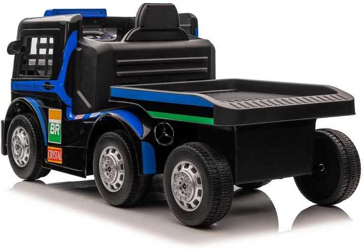 Lean Cars Vienvietis elektromobilis su priekaba Mercedes-Benz Axor XMX622, mėlynas