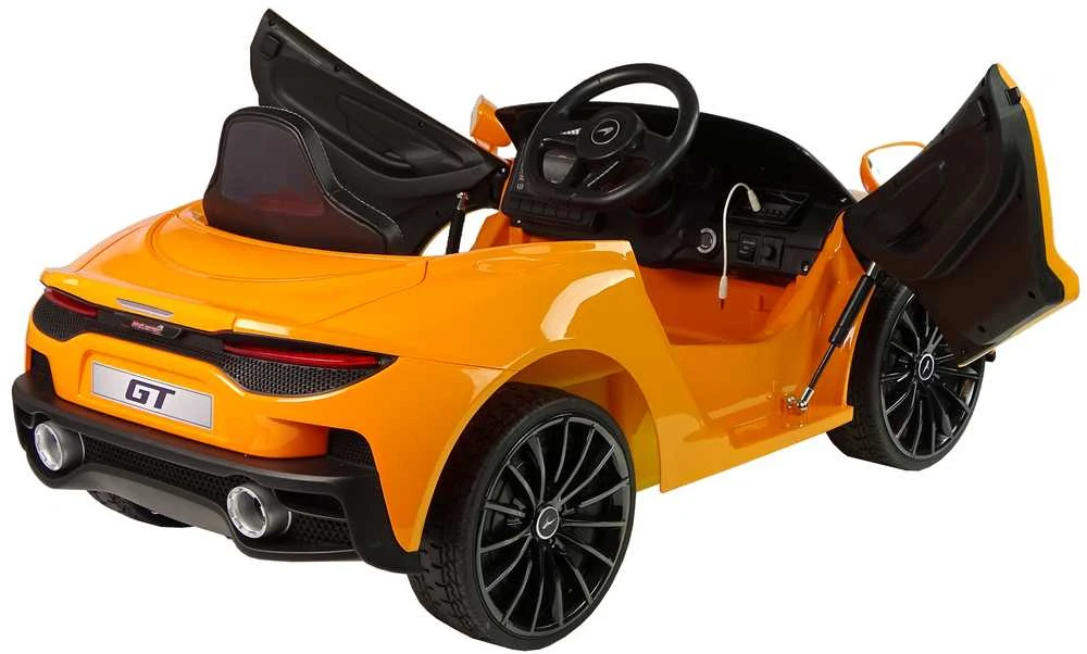 Lean Cars Vienvietis elektromobilis vaikams McLaren GT 12V, oranžinis blizgus