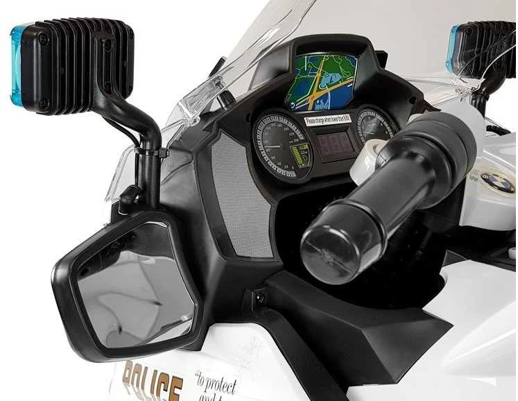 Lean Cars Elektrinis motociklas vaikams BMW R1200 Police, baltas