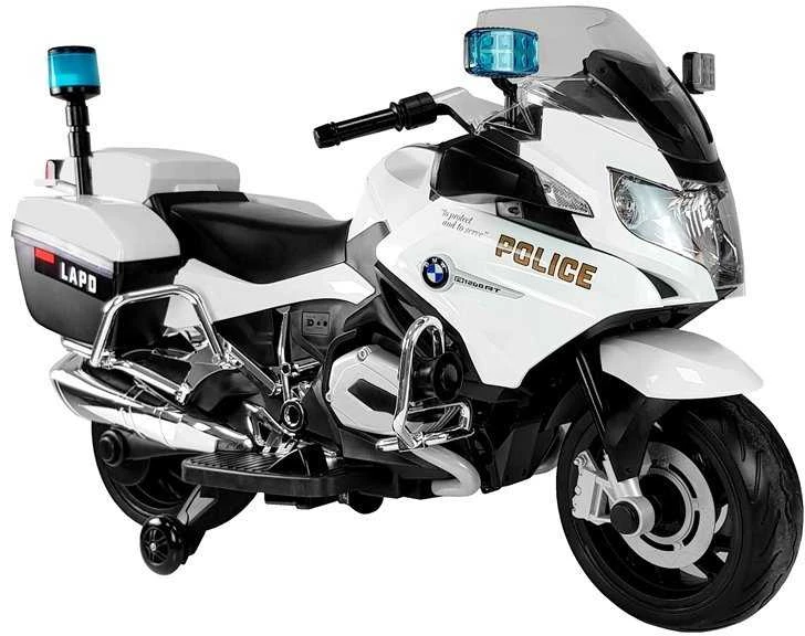 Lean Cars Elektrinis motociklas vaikams BMW R1200 Police, baltas