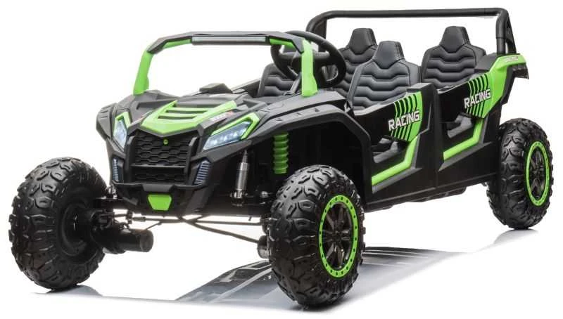 Lean Cars Elektromobilis Buggy A033 4x4 24V, žalias