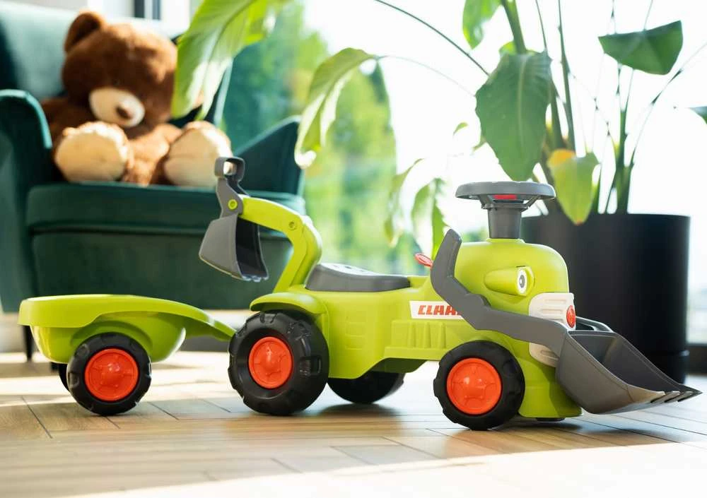 FALK Claas traktorius su priekaba